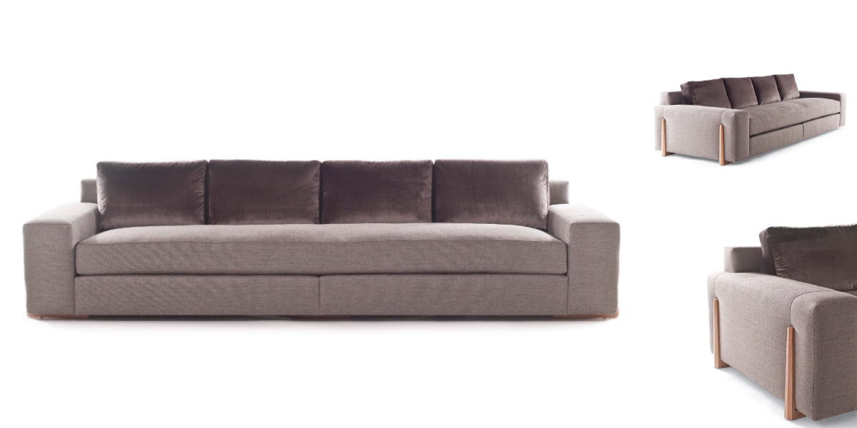 Egan Sofa with Tapered Legs